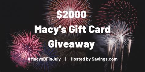 Amazon.com gift card in a snowflake tin (happy holidays card design) 4.8 out of 5 stars 16,393. GIVEAWAY: Win $2000 in Macy's Gift Cards - MyStyleSpot