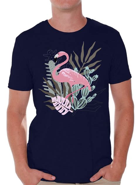 Awkward Styles Awkward Styles Floral Flamingo T Shirt For Men Summer