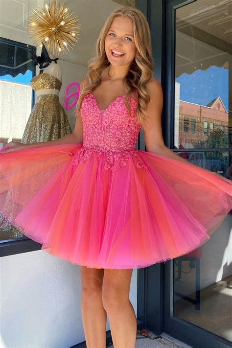 Hot Pink Homecoming Dress Artofit