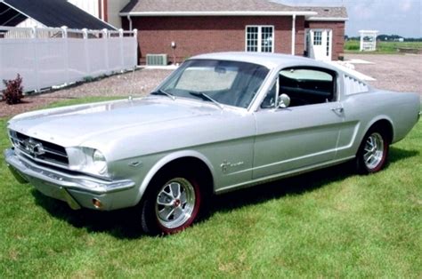 Silver Smoke Gray 1965 Ford Mustang Fastback