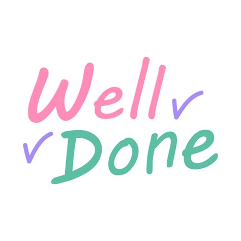 Well Done Stickers Free Signaling Stickers