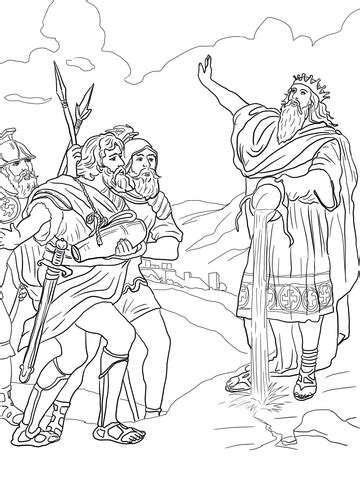 It's perfect for sunday school or kids church. David and His Mighty Men coloring page | SuperColoring.com