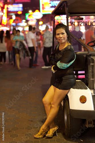 Prostitute In Street Pattaya Thailand Stock Photo And Royalty Free
