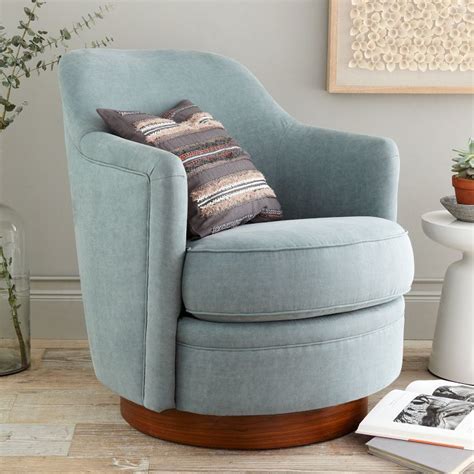 West Elm Tub Swivel Arm Chair Small Swivel Chair Furniture Accent