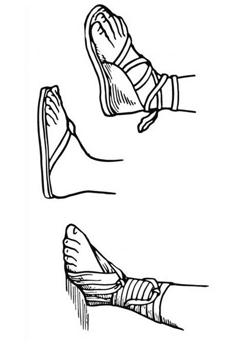 Teenslippers Kleurplaat