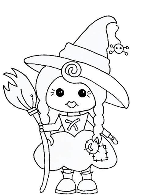 Free Witch Coloring Page Coloring Pages