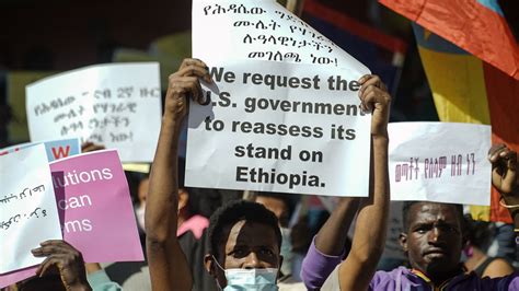 Ethiopians Protest Us Sanctions Over Brutal Tigray War