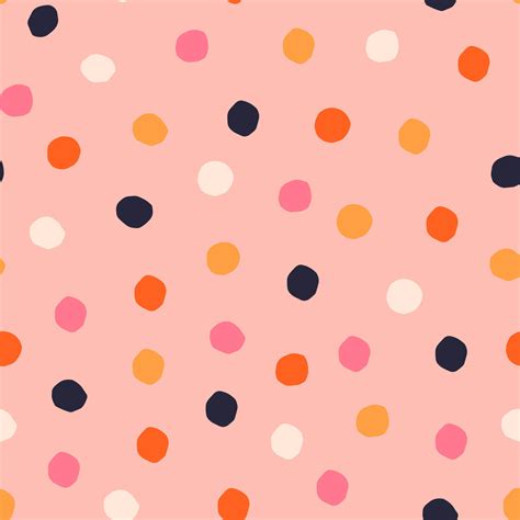 Seamless Polka Dot Pattern Abstract Texture With Paper Cut Small