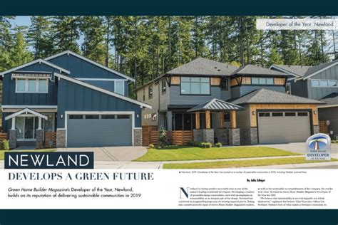 Newland Named Green Home Builder Developer Of The Year