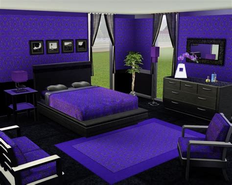 Purple And Black Bedroom Timber Kitchen Designs
