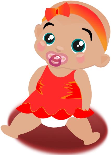 Baby Girl Clip Art 107129 Free Svg Download 4 Vector