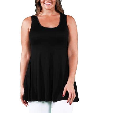 Plus Size Sleeveless Tunic Tank