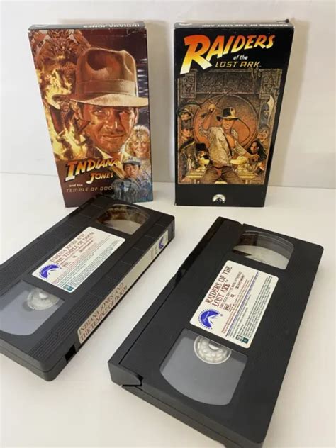 Raiders Of The Lost Arc Vhs And Indiana Jones Temple Of Doom Harrison
