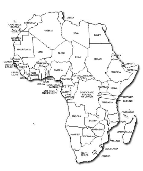 Political Map Of Africa With Capital Cities