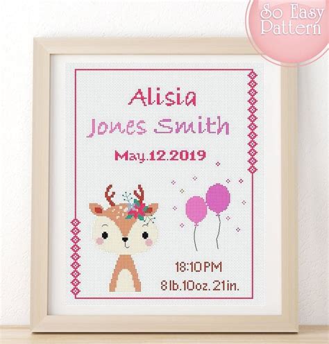 Links preceded by an asterisk (*) lead directly to pdf files. Baby birth Announcement Counted cross stitch Modern cross ...