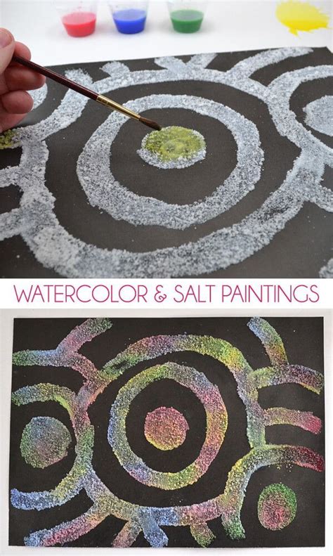 Easy And Fun Salt Paintings Craft Salt Painting Art For Kids Arts