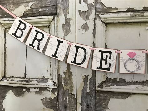 Bride To Be Banner Rustic Bridal Shower Banner Bride To Be Etsy