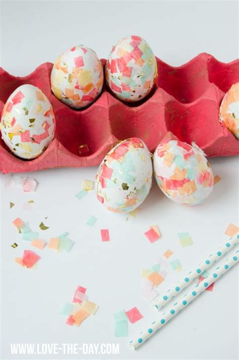 Diy Confetti Easter Eggs Pretty My Party Party Ideas Easter Eggs
