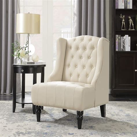 Buy Belleze Modern Wingback Accent Chair Tufted Velvet Living Room