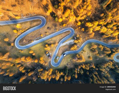 Aerial View Winding Image And Photo Free Trial Bigstock
