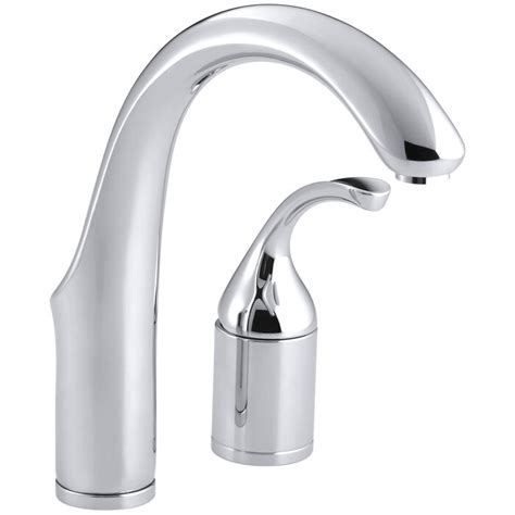 K Bn Cp Kohler Fort Two Hole Single Handle Kitchen Faucet With