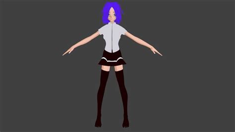 Anime Character 3d Model Cgtrader