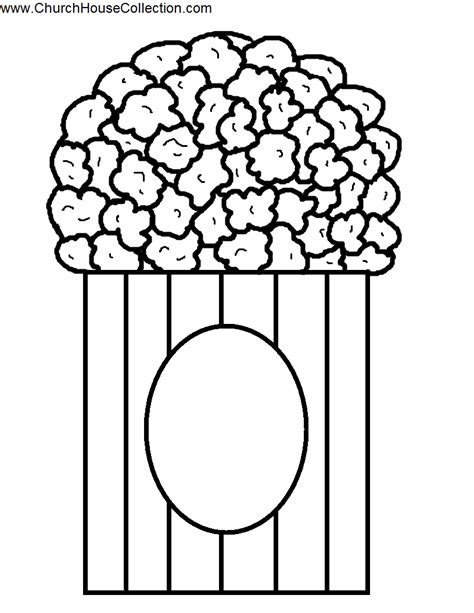 Popcorn Coloring Pages Printable Coloring Home