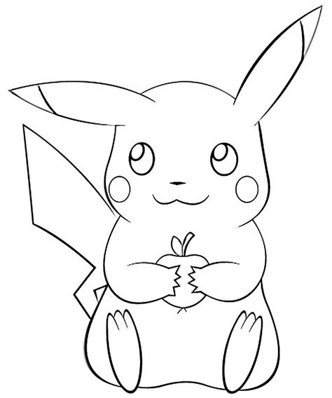 Desenhos De Pikachu Para Imprimir E Colorir Como Fazer Em Casa Kulturaupice