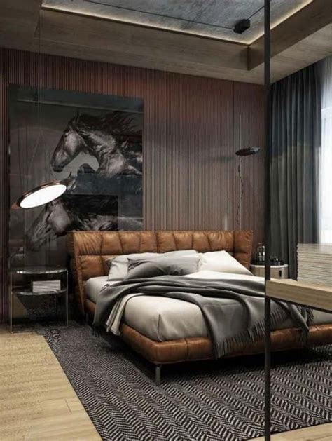Themsfly Cool Masculine Bedroom For Mens Ideas Mens Bedroom Design