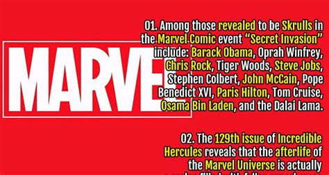 50 Interesting Facts About Marvel Part 2 Fact Republic