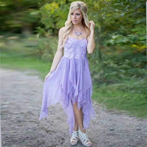 Junior Light Purple Lavender Lilac Bridesmaid Dress Cheap