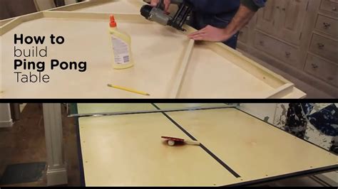 Take the two pieces that measure 9 feet and cut them in half. How to Make a Ping Pong Table - YouTube