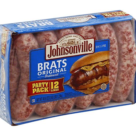 Johnsonville Original Brats 285lb Carton Brat Superlo Foods