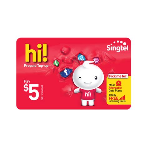 Qoo10 Singtel 5 Hi Top Up Top Up And T Card