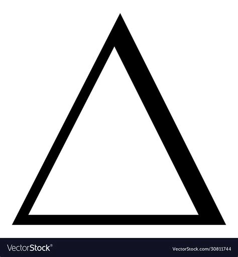Delta Greek Symbol Capital Letter Uppercase Font Vector Image