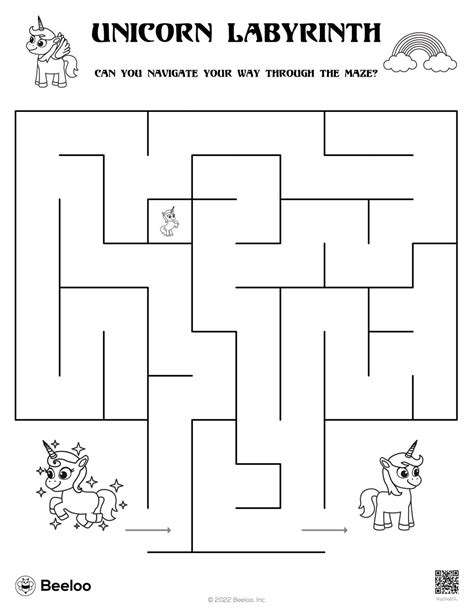 Unicorn Labyrinth • Beeloo Printable Crafts For Kids Rqp5lq6dl