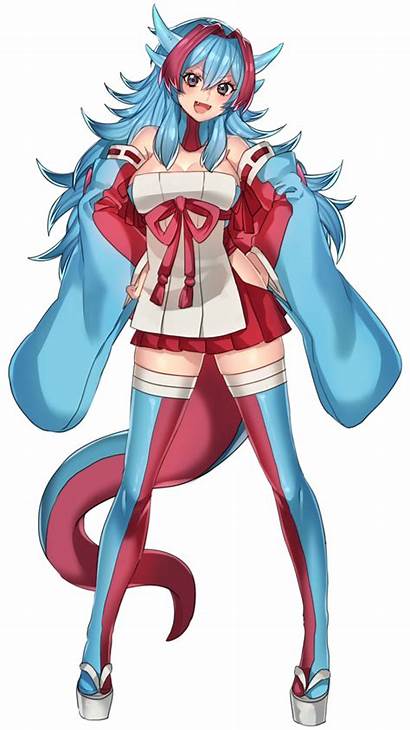 Pokemon Gijinka Salamence Lilith Anime Female Dragon