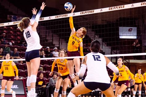 Deweese Has Career Night As Volleyball Grabs Second Mac Win Central