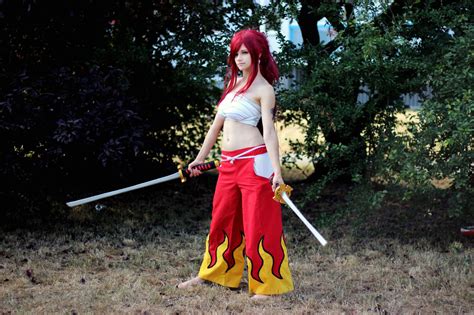 Erza Scarlet Japanese Cloth Fairy Tail Cosplay By Anitramnoriko On