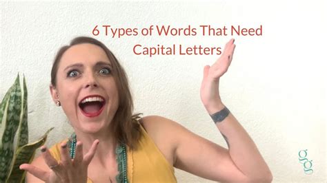 6 Types Of Words That Need Capital Letters The Grammar Goblin Content