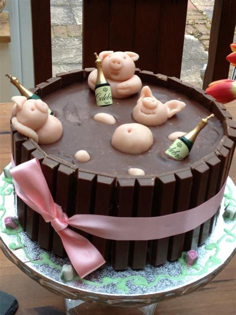 Pigs In Barrel Love This Pig Birthday Cakes Fun Desserts Baking