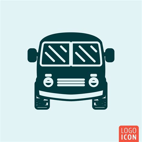 Mini Bus Icon Vehicle Transport Symbol Minimal Design Download Free