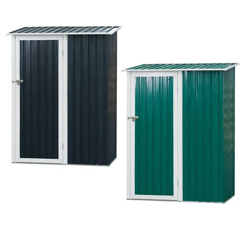 186x143cm Corrugated Steel Garden Shed Outdoor Equipment