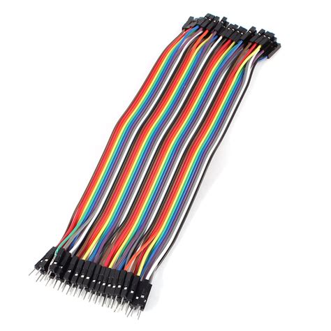 Jumper Wire Cable Male To Female Connector 40pin 21cm Length Assorted