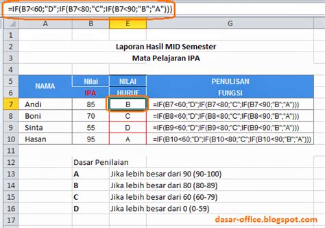 Cara Membuat Tanda Kurang Dari Sama Dengan Di Excel – Dehaliyah