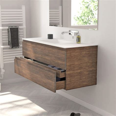 Solid Wood Wall Mounted Bathroom Cabinet Rispa