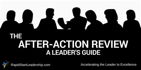 The After Action Review A Leaders Guide