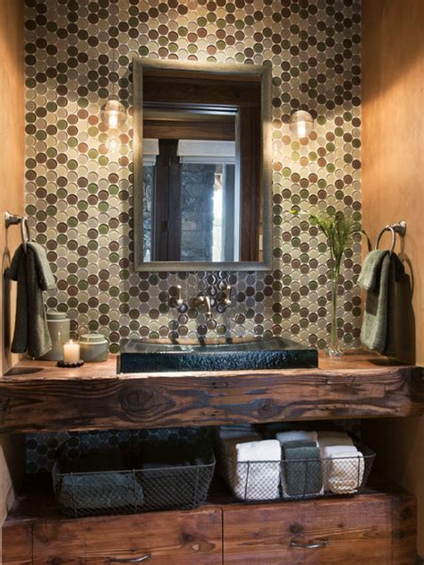 Rustic Powder Room Design Ideas Remodels And Photos