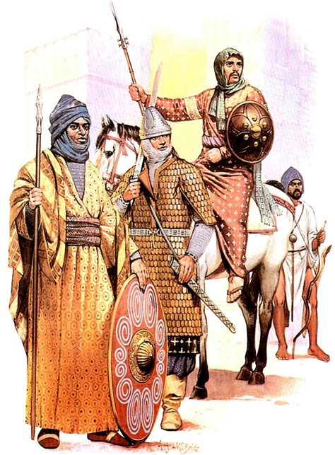 Saracen Soldiers During The Crusade Historical Art Ancient Warriors