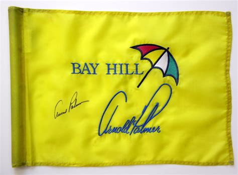 Lot Detail Arnold Palmer Signed Course Used Bay Hill Pin Flag Psadna